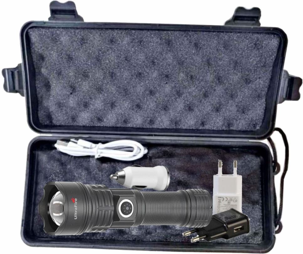 Linterna USB ZOOM 1400Lm 